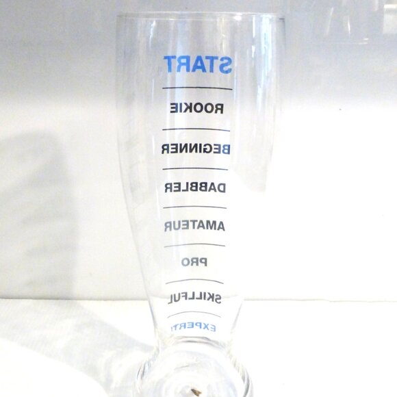 BR2 - 11.5" High ROOKIE BEER GLASS Vintage Bar Novelty Glass DRINKING GAME - Picture 4 of 9